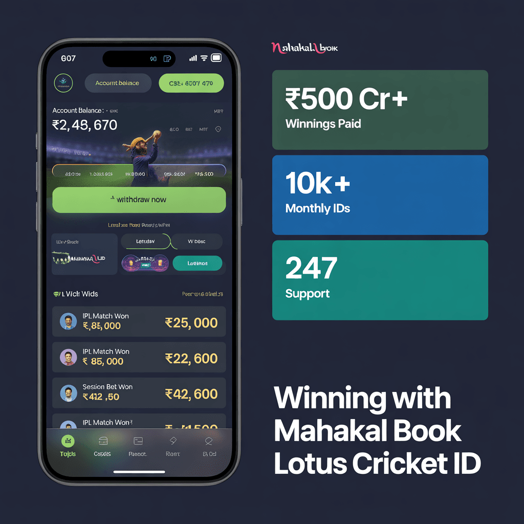 Lotus Cricket ID Process by Mahakal Book