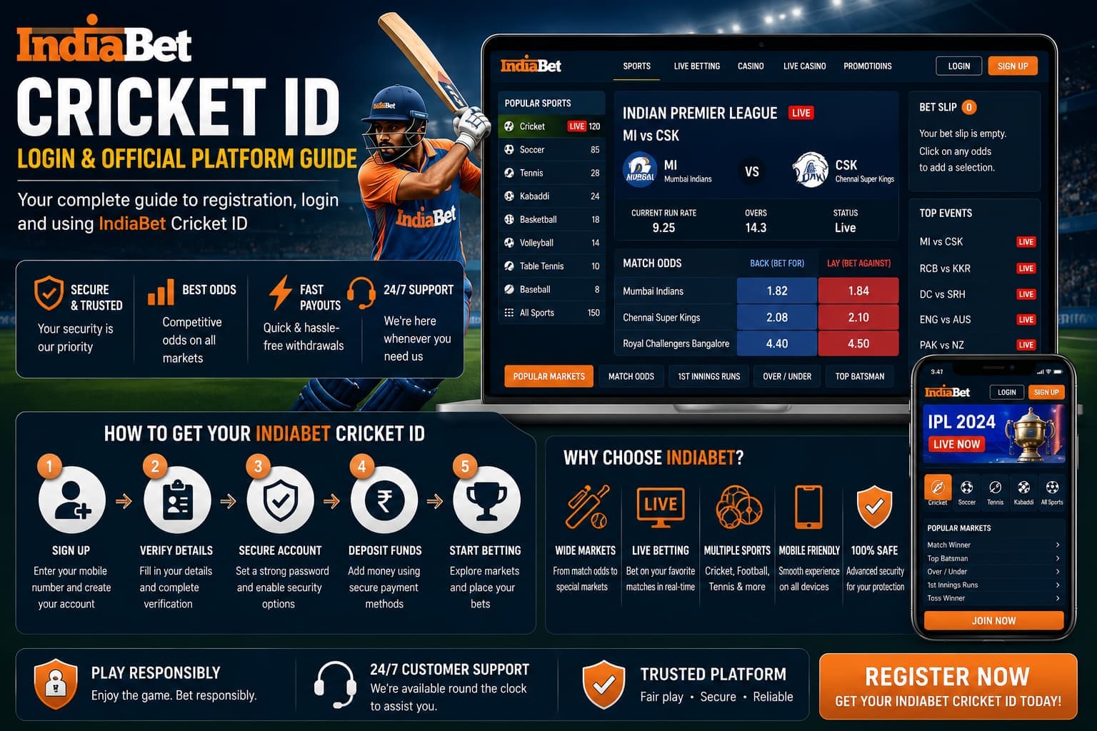 IndiaBet Cricket ID, Login & Official Platform Guide