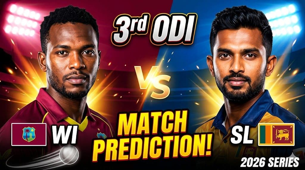 WI vs SL ODI 3rd Match Prediction 2026