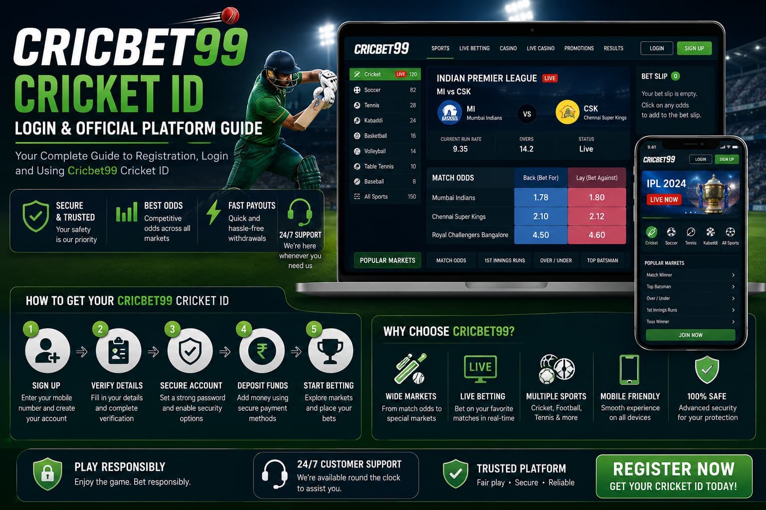 Cricbet99 Cricket ID, Login & Official Platform Guide