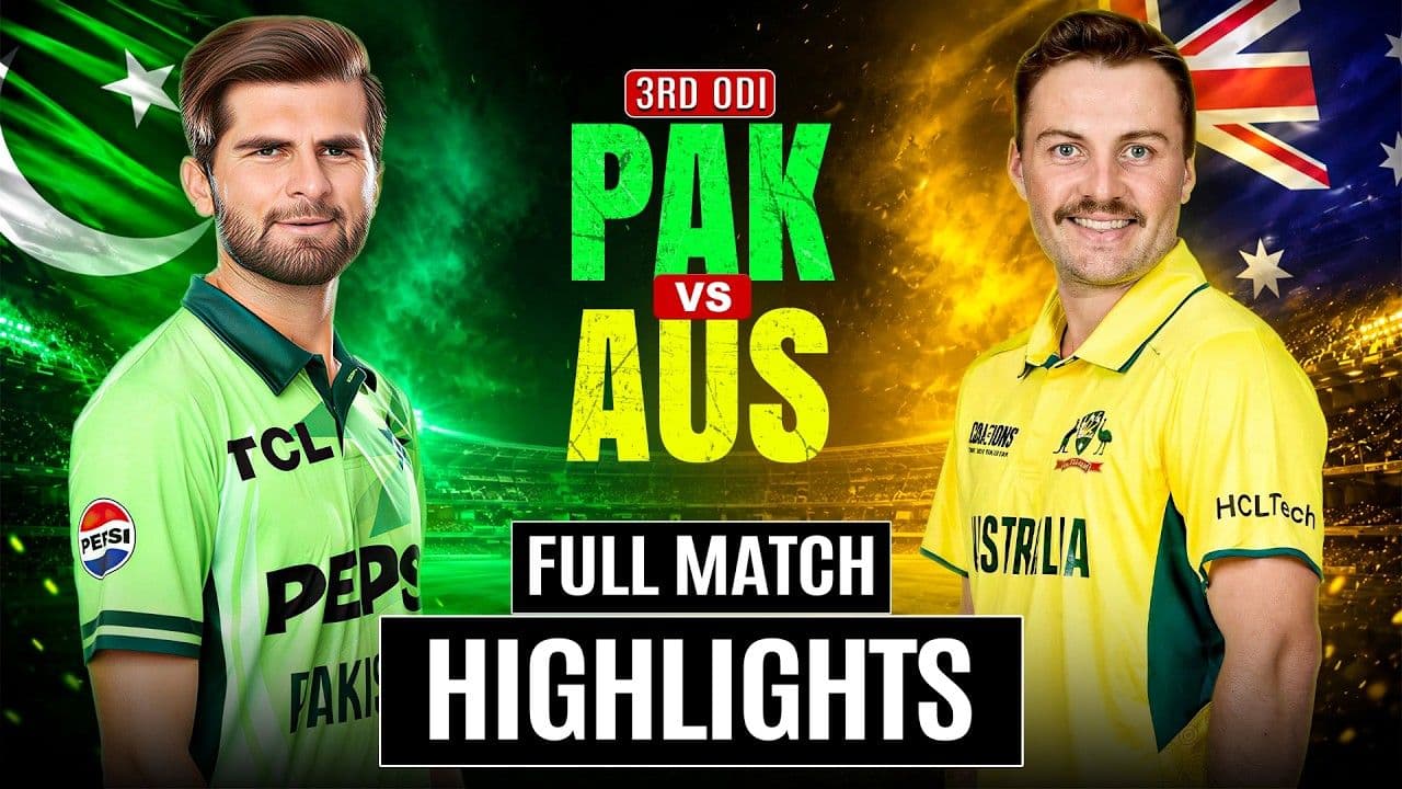 Pakistan vs Australia 3rd ODI 2026 Highlights: Pakistan vs Australia 3rd ODI 2026 Highlights: Shaheen & Shadab Fire Pakistan to Historic Series Victory