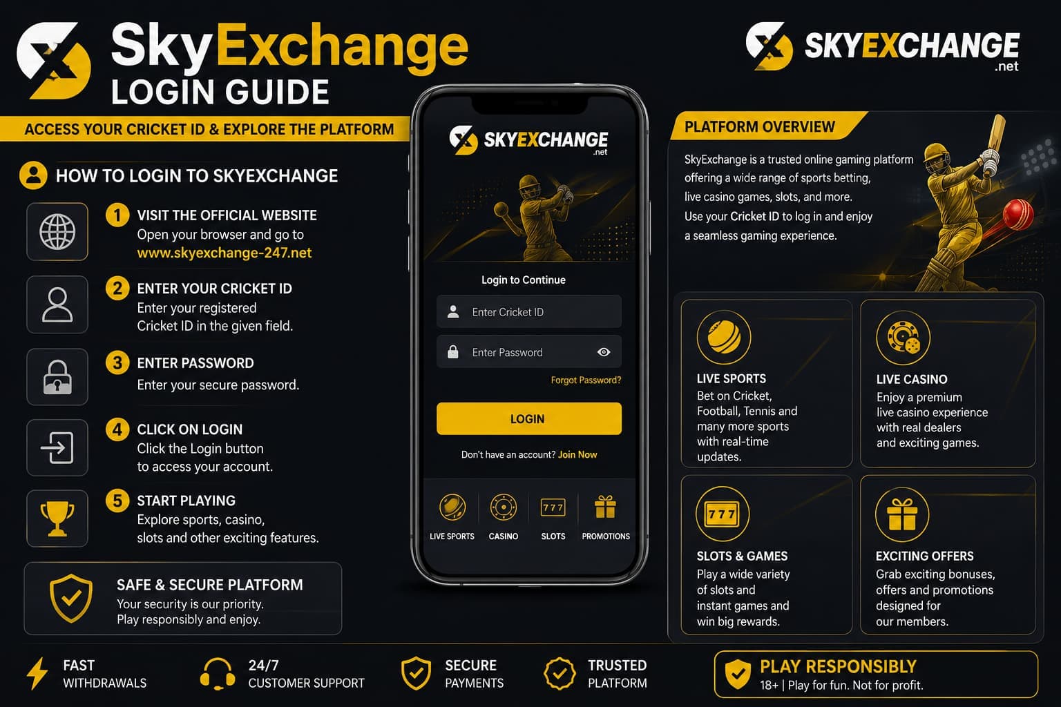 SkyExchange Login & Cricket ID Guide; Official Website, Agent & Features