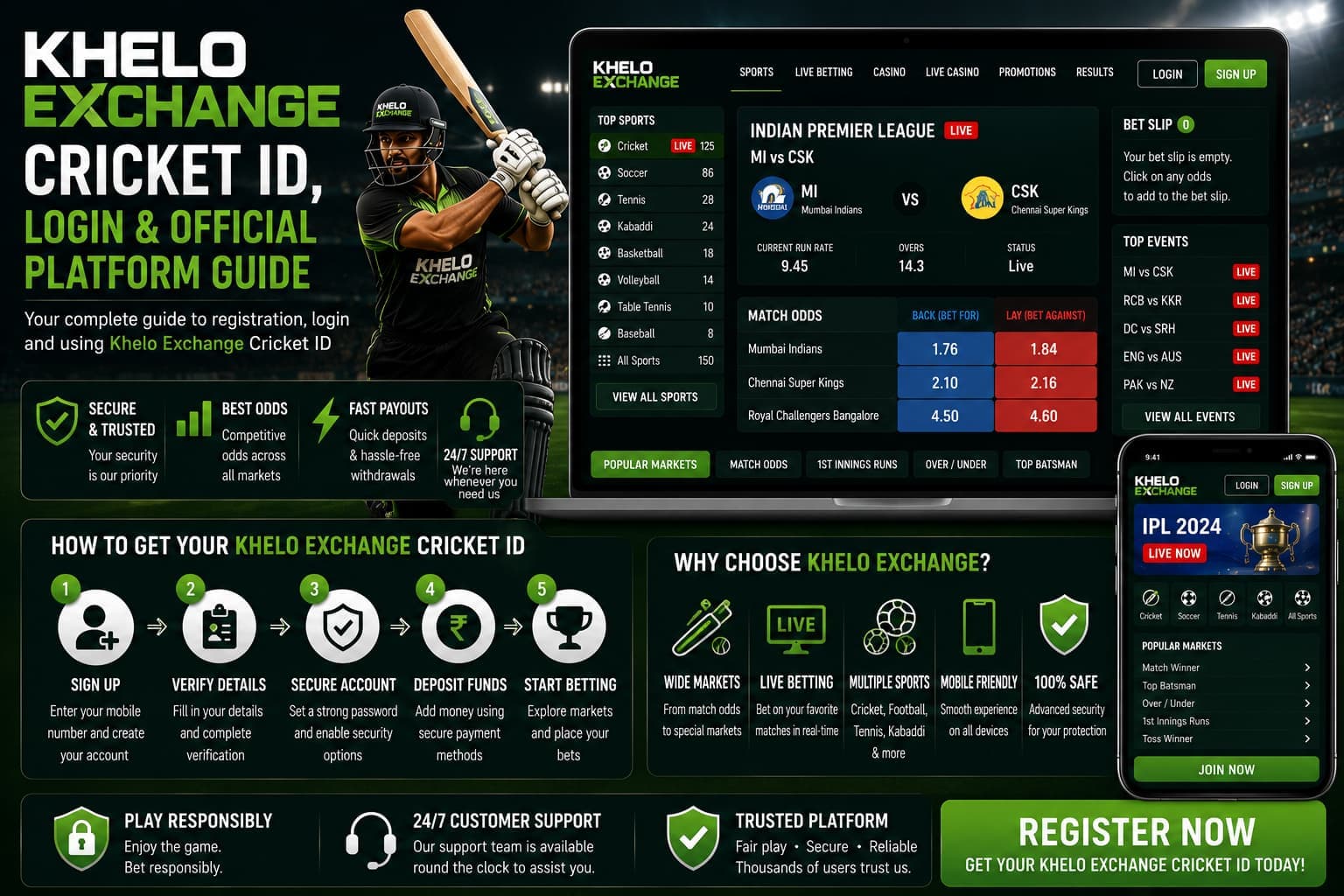 Khelo Exchange Cricket ID, Login & Official Platform Guide