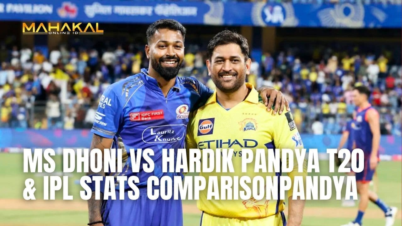 MS Dhoni vs Hardik Pandya T20 & IPL Stats Comparison
