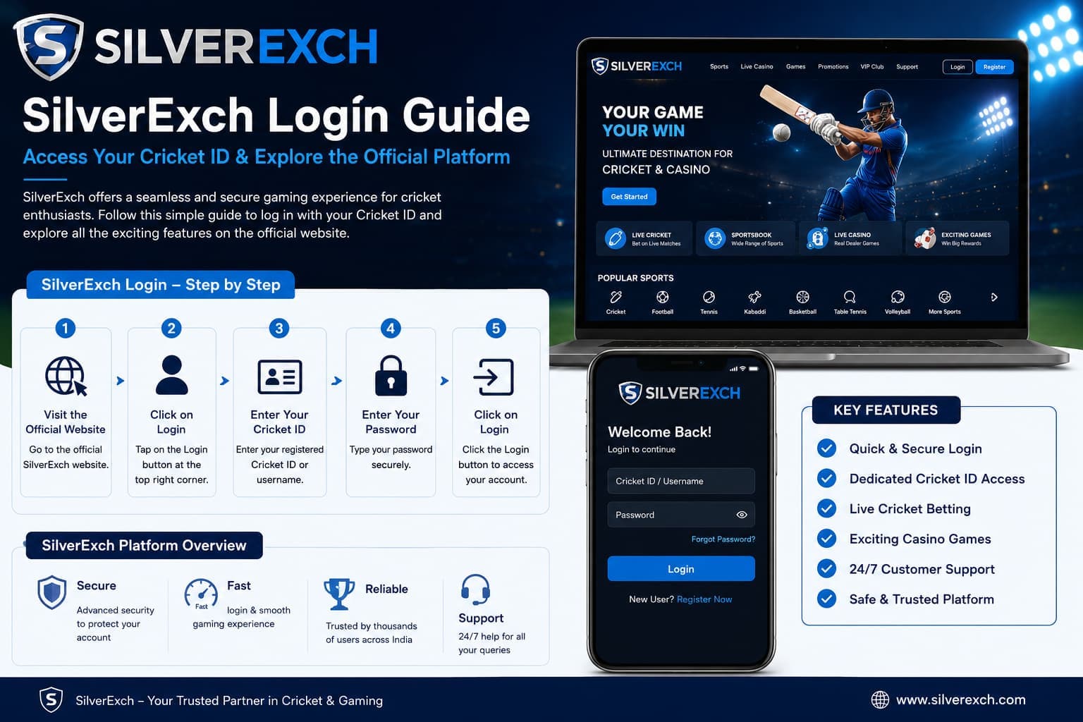 SilverExch Login & Cricket ID Guide; Official Website, Mobile Login & Support