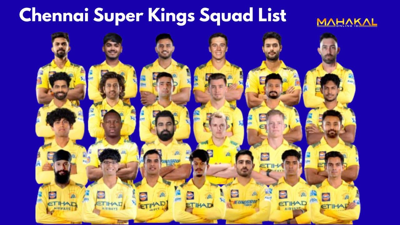 IPL 2026 Chennai Super Kings Squad List