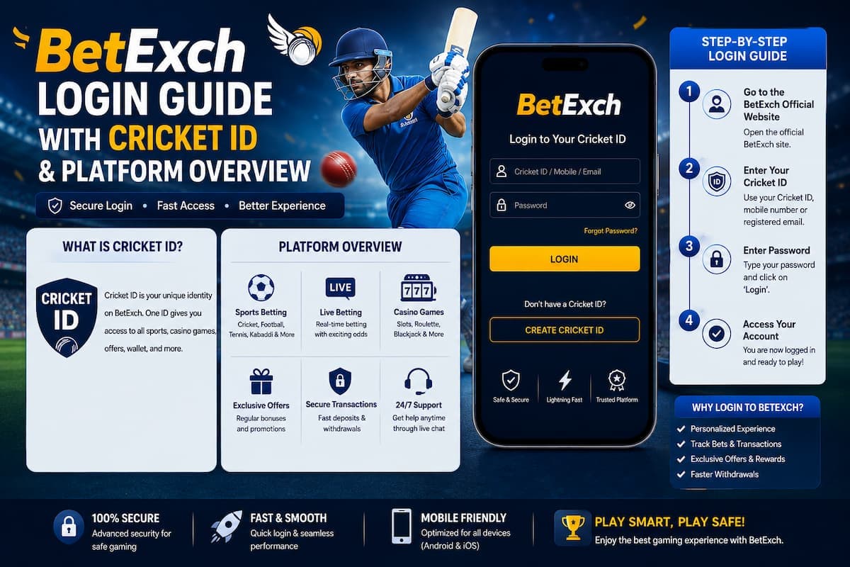 BetExch Login & Cricket ID Guide | Registration, App & Features