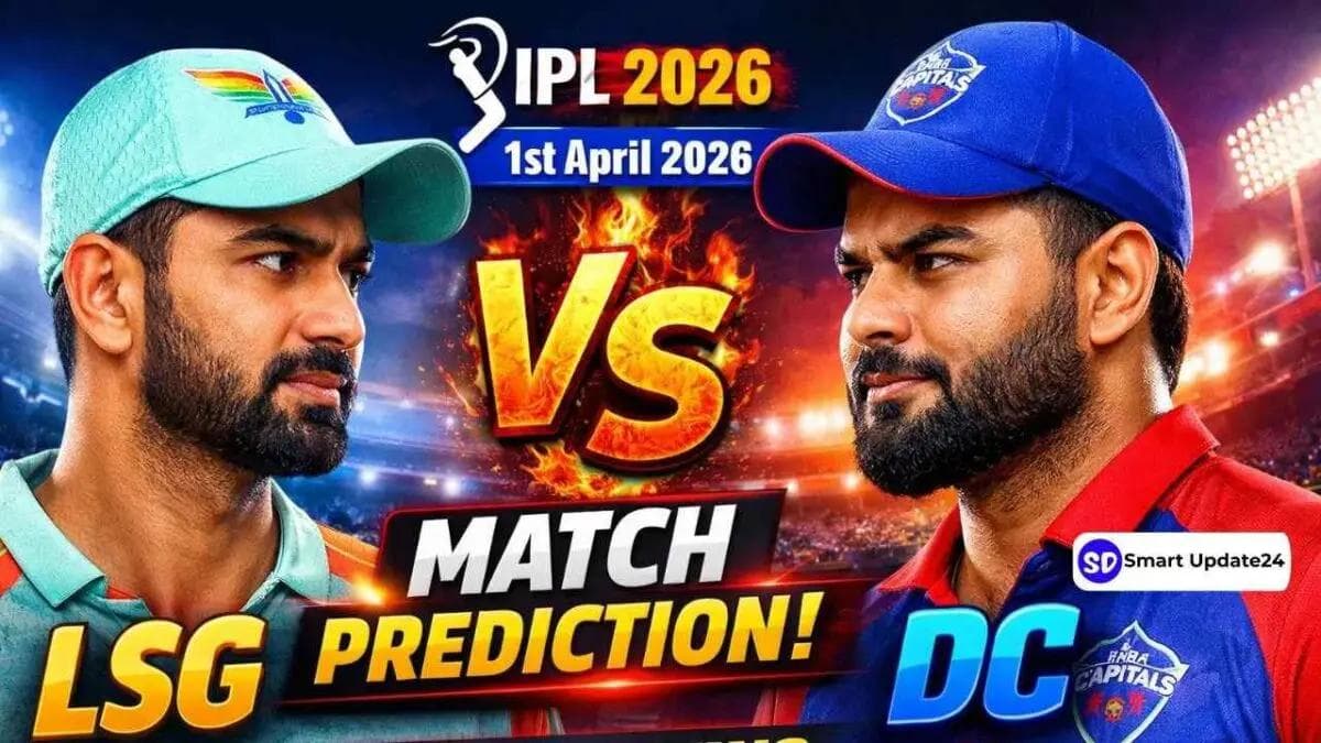 LSG vs DC Match Prediction IPL 2026: Playing 11, Pitch Report & Head-to-Head