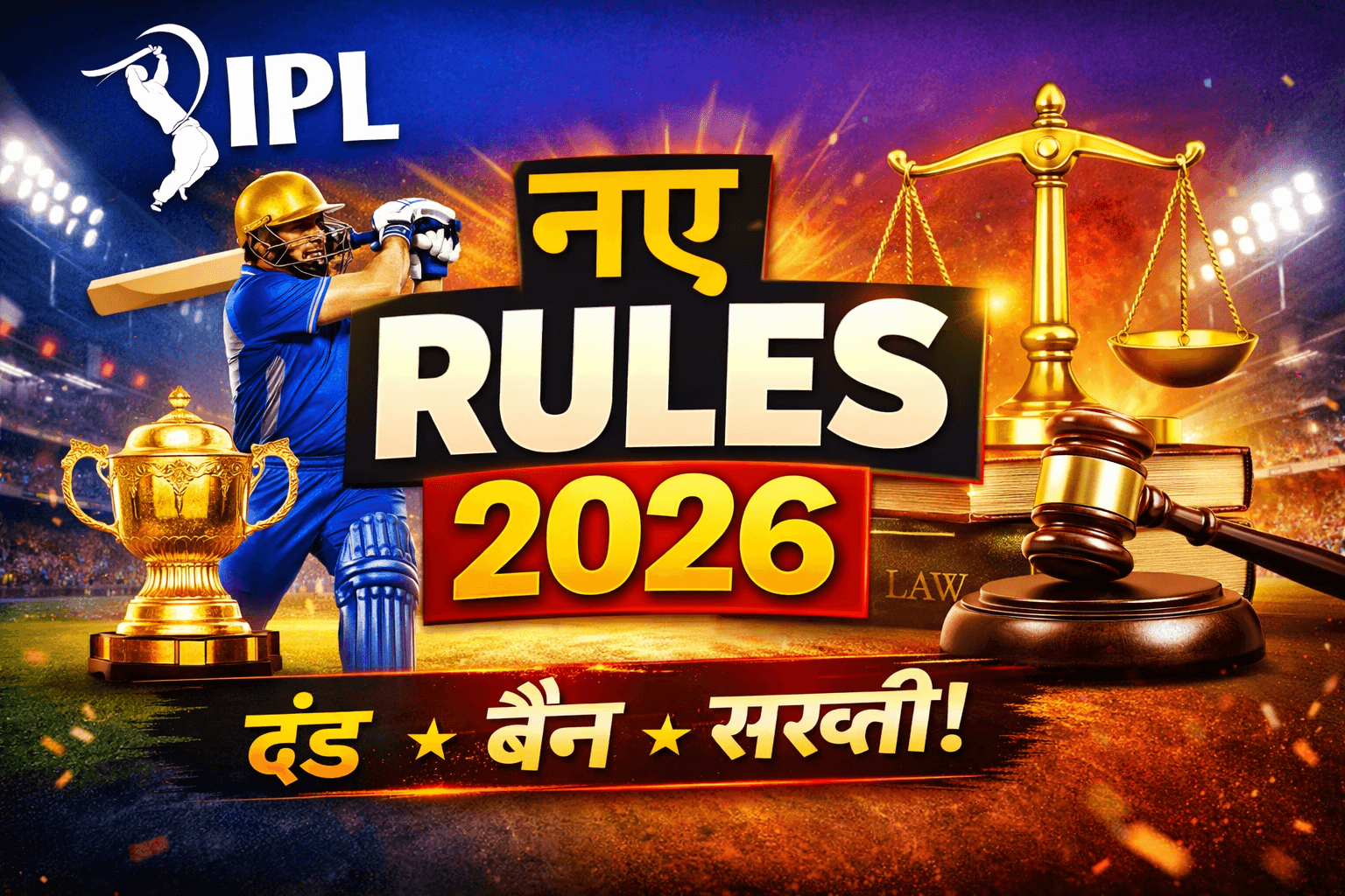 IPL 2026 New Rules: BCCI ke 6 Bade Naye Rules jo Har Fan ko Jaanna Zaroori Hai