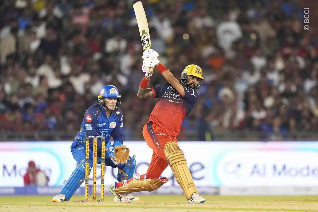 RCB vs MI IPL 2026 Result: Krunal Pandya’s Heroics Knock Mumbai Indians Out in Last-Ball Thriller