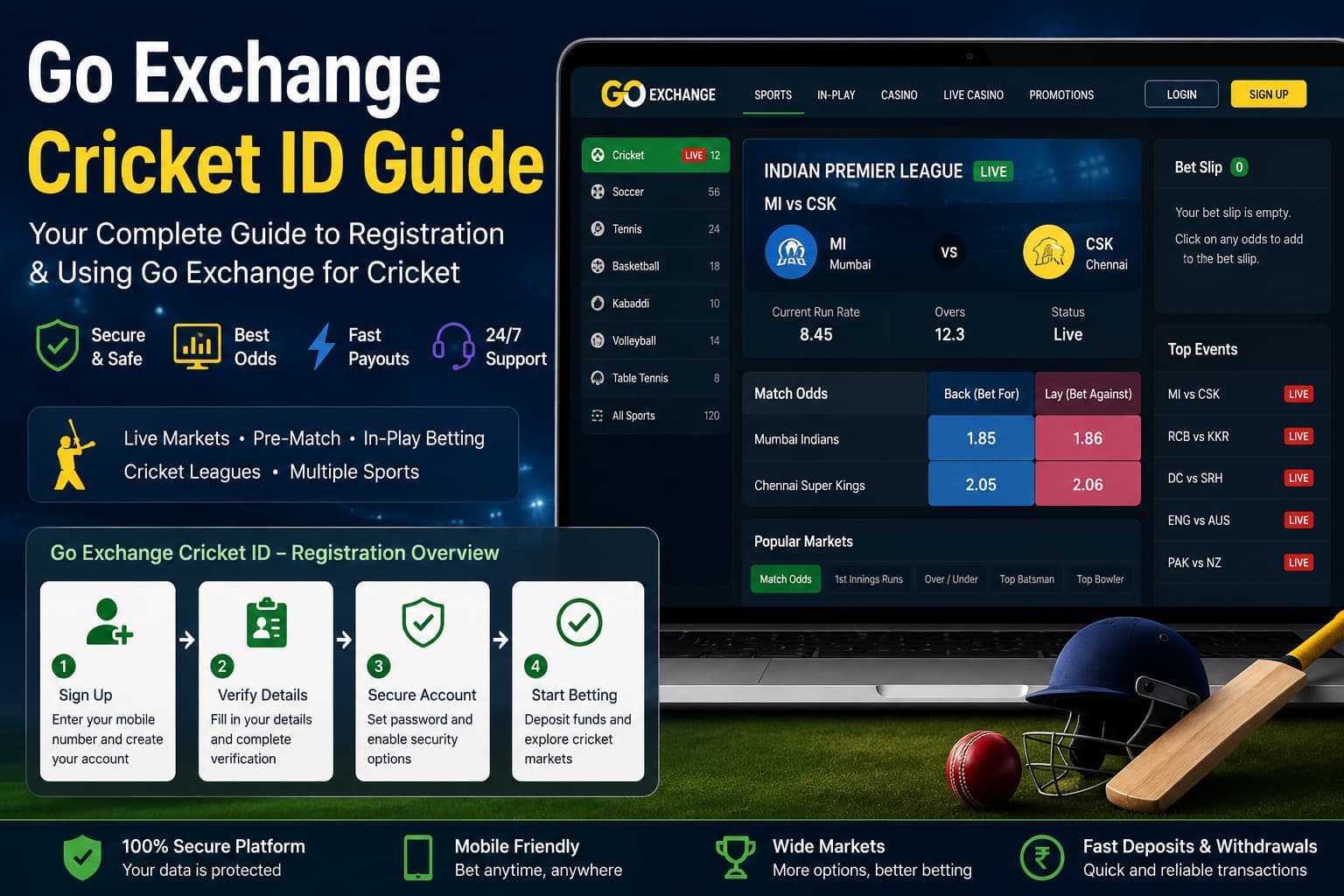 Go Exchange Cricket ID, Login & Official Platform Guide