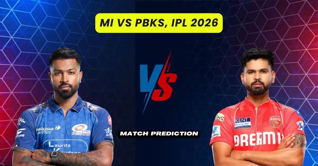 PBKS vs MI Match Prediction IPL 2026: Can Punjab Kings Break Their 4-Match Losing Streak in Dharamshala?